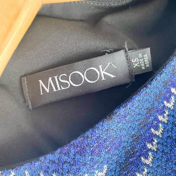 Misook Knit Print Sleeveless Knit Back Midi Pencil Dress  XS - Picture 4 of 5